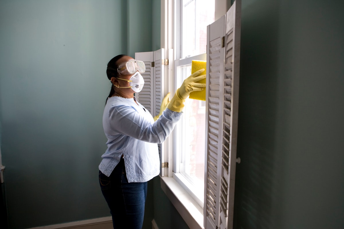 Home services and trades business website on a laptop